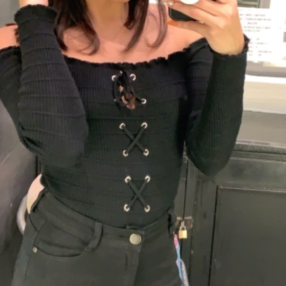 Off the shoulder sweater